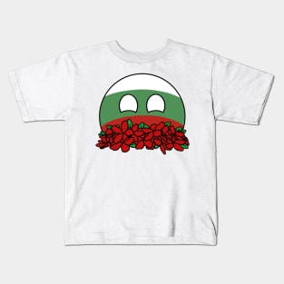 countryballs bulgaria play flowers Kids T-Shirt